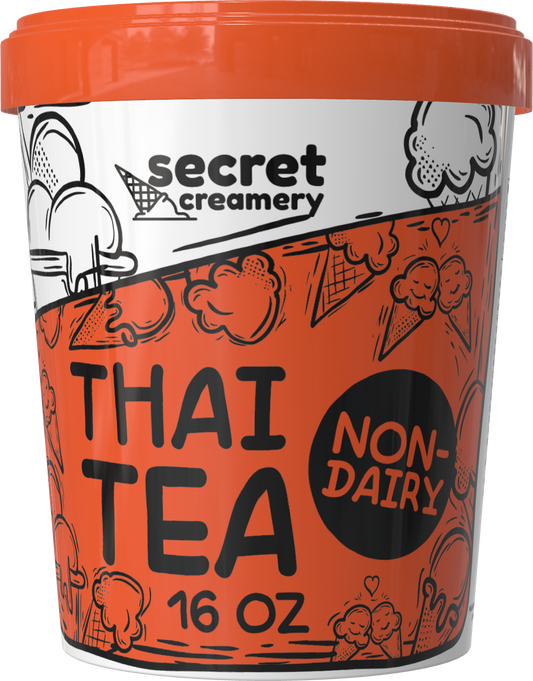 Secret Creamery Thai Tea Non-Dairy 16 oz pint
