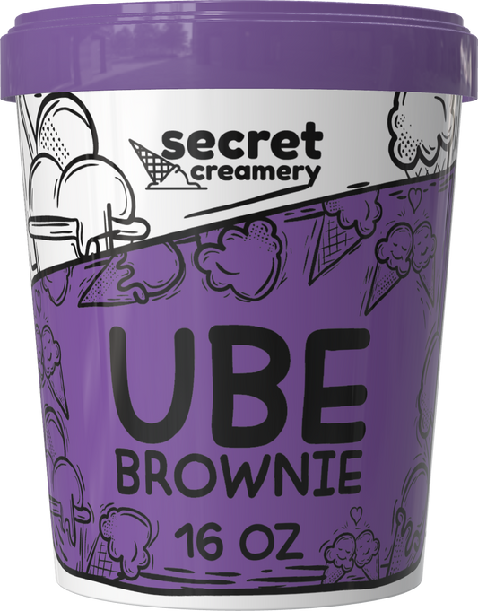 Secret Creamery Ube Brownie 16 oz pint